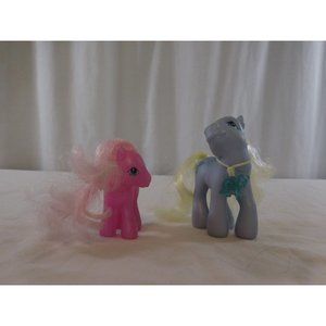 My Little Pony G3 Moon Dancer Brushable Hair Blue Moon Stars Hasbro 2002 +‎ Pink
